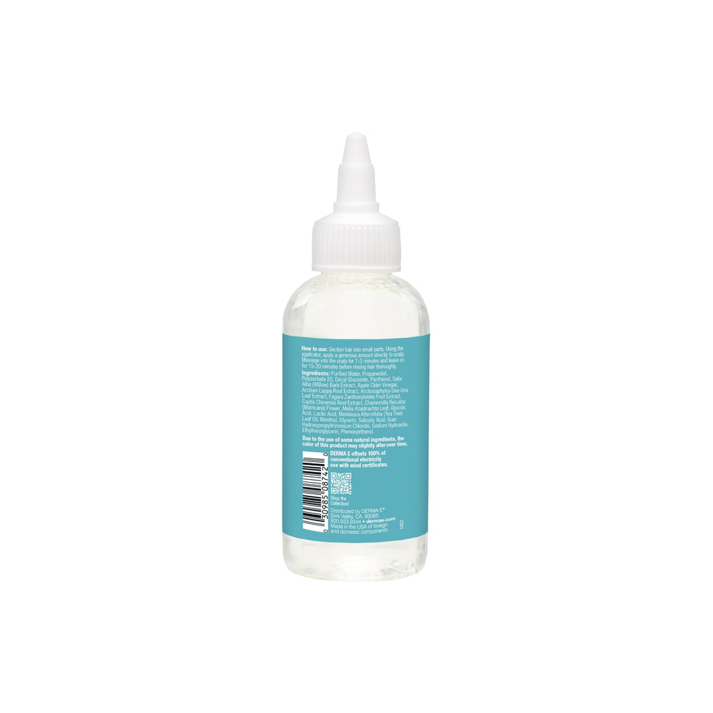 Derma-E Scalp Exfoliating Rinse after-use shine on hair ends.