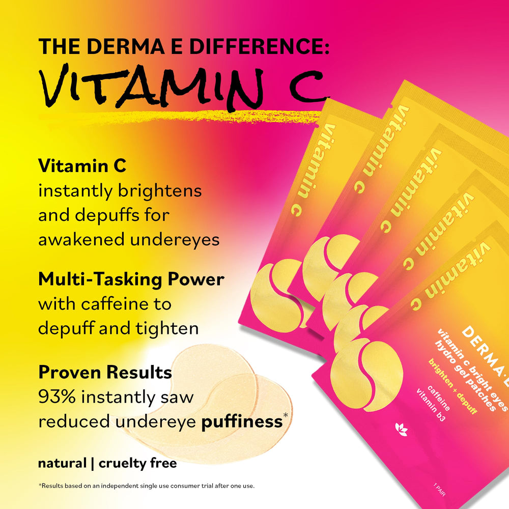 Derma E sodium hyaluronate hydration under-eye patches moisturize the eye area