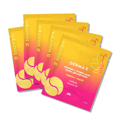 Derma E Vitamin C Bright Eyes hydro gel under-eye patches provide cooling hydration for refreshed skin