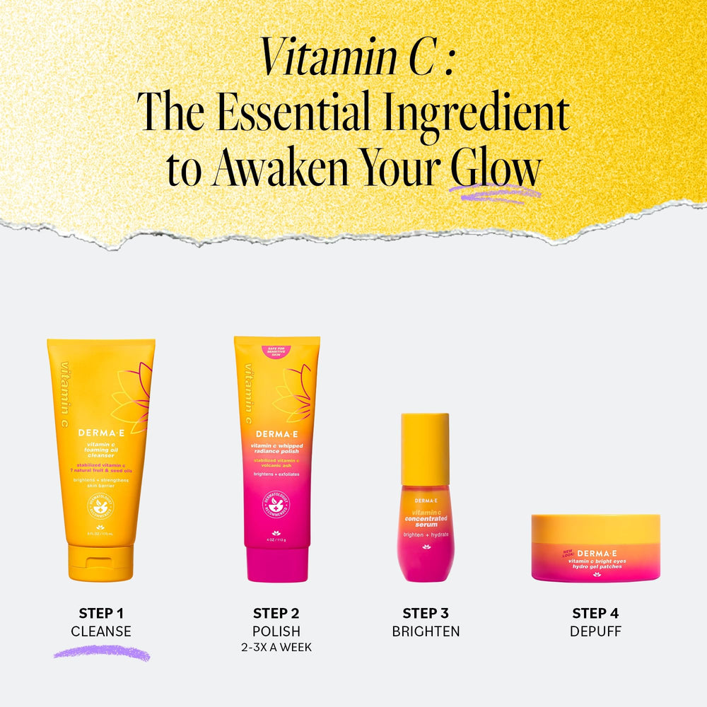 Derma E Vitamin C Foaming Oil Cleanser niacinamide boost for balanced skin