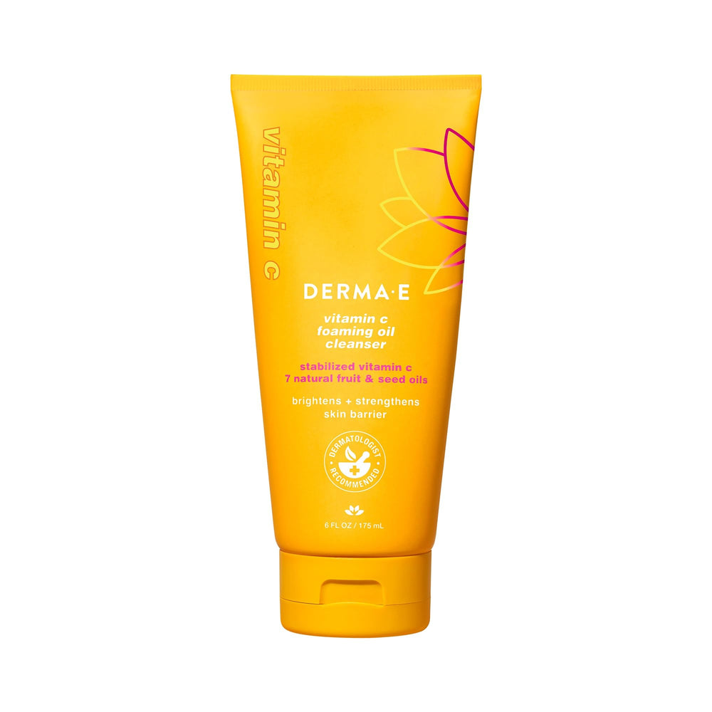 Derma E Vitamin C Foaming Oil Cleanser recyclable packaging materials