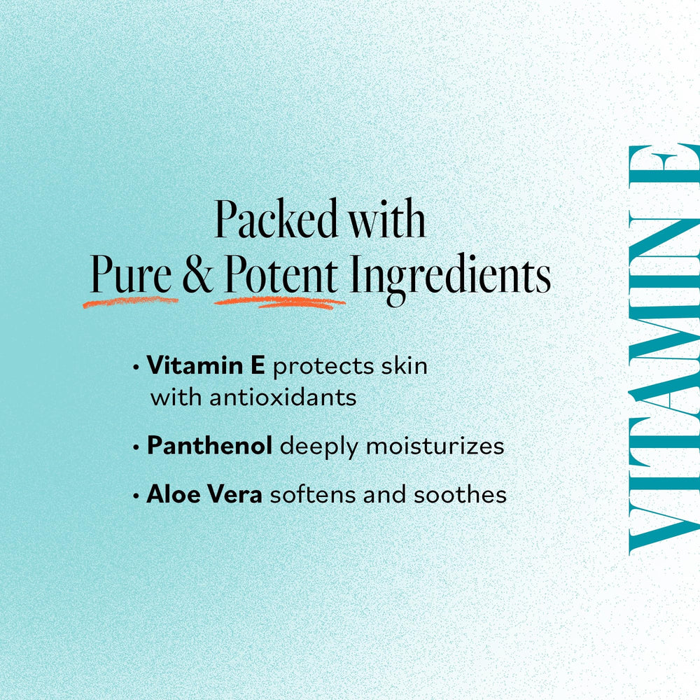 Derma E Vitamin E cream on the body delivering rich moisture