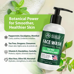 Derma-Nu Gentle Face Wash foamy lather ready for daily use