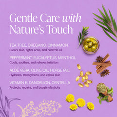Derma-Nu lavender-vanilla scent for a calming shower experience.