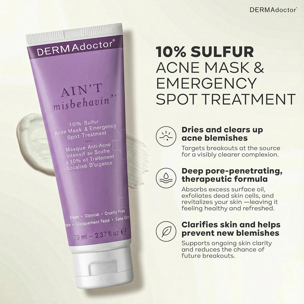 DERMA doctor Ain't Misbehavin 15-minute treatment fits into quick skincare routines.
