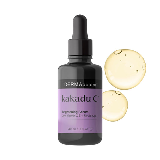 DERMAdoctor Vitamin C Serum bottle with pump for easy application.