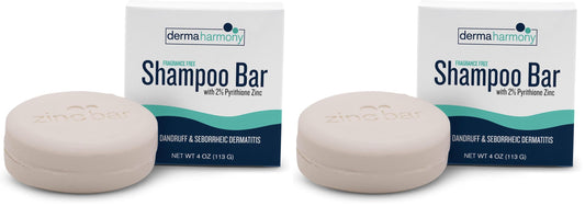 Dermaharmony fragrance-free shampoo bar front view for dandruff care