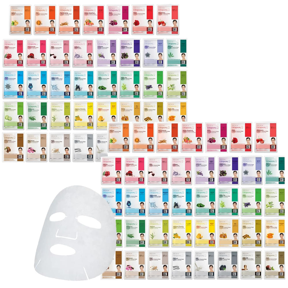 DERMAL 78 Combo Pack Collagen Mask Pack; hydrating and soothing for all skin types.