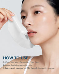 DERMAL Hyaluronic Hydrogel Mask worn overnight for hydrated, dewy skin
