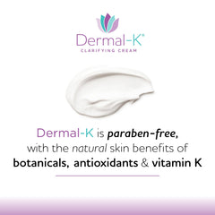 Dermal-K Clarifying Cream under-eye application demonstrates gentle care