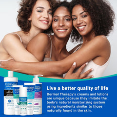 Dermal Therapy Heel Care Cream shown for easy daily use on feet.