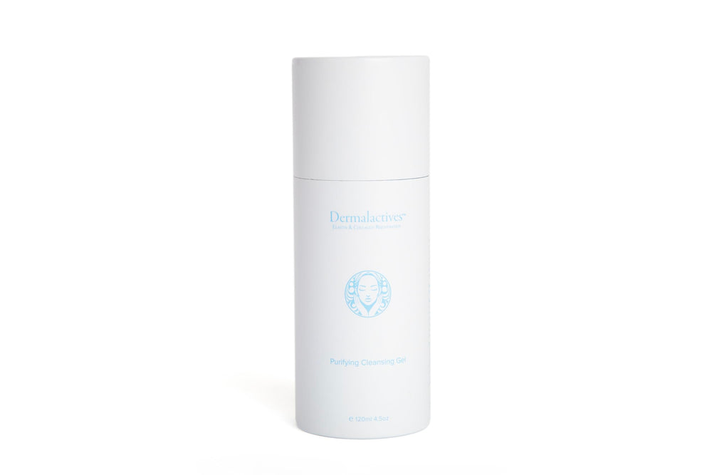 Dermalactives Purifying Cleansing Gel for daily routine cleansing and impurities.