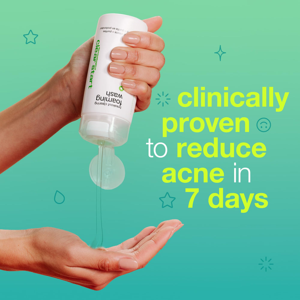Dermalogica Clear Start foaming wash body application targets breakouts on body areas