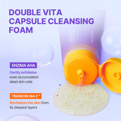 DERMALOGY foam-to-gel transition on skin shows mild cleansing without tightness.