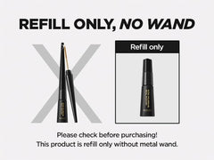 DERMALOGY Extra Volume Curl Metal Mascara no-brush application coats lashes evenly