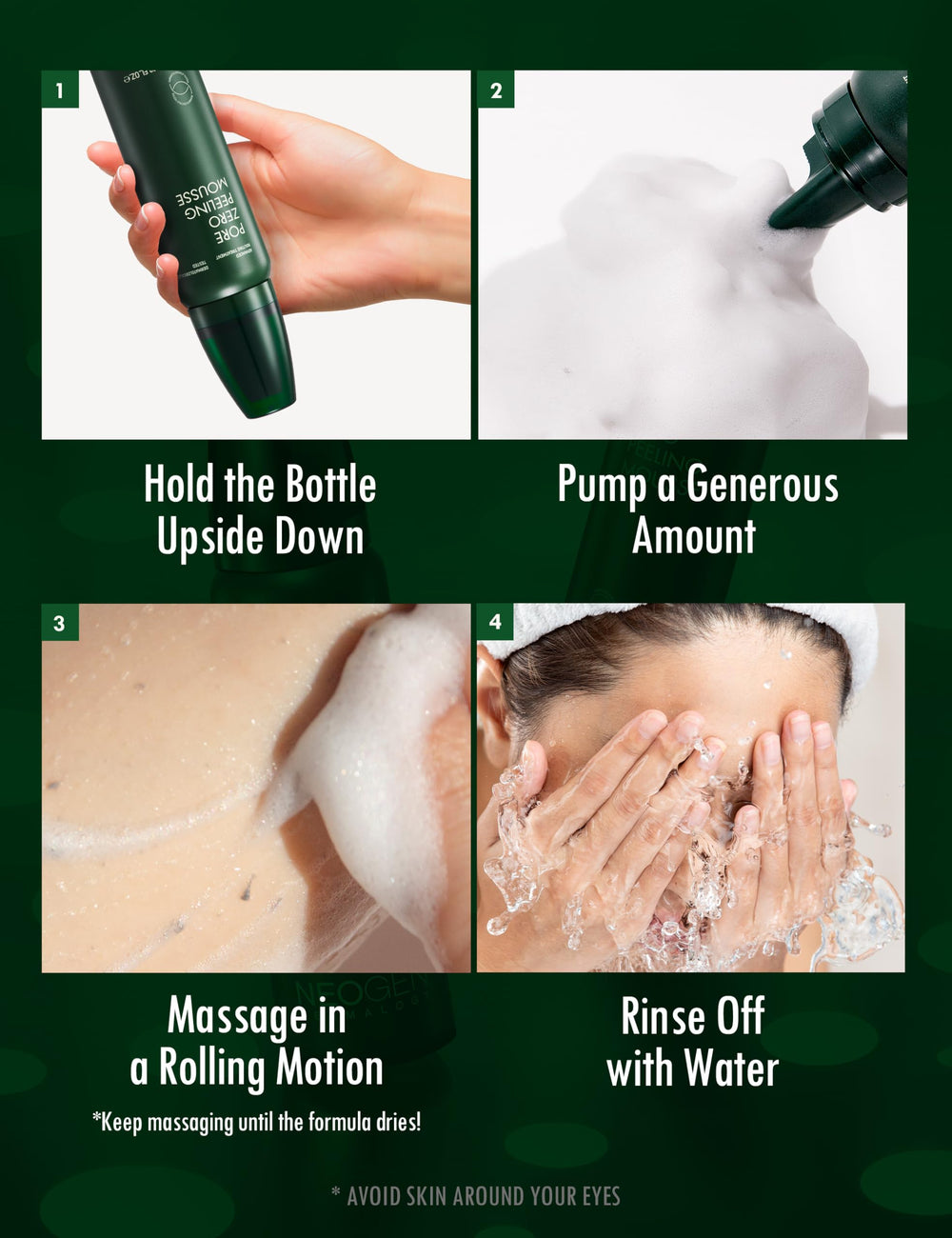 DERMALOGY by NEOGENLAB creamy cleansing foam suggests smoother skin