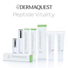 Packaging front of DermaQuest Peptide Vitality Cream conveys premium aging-care quality.