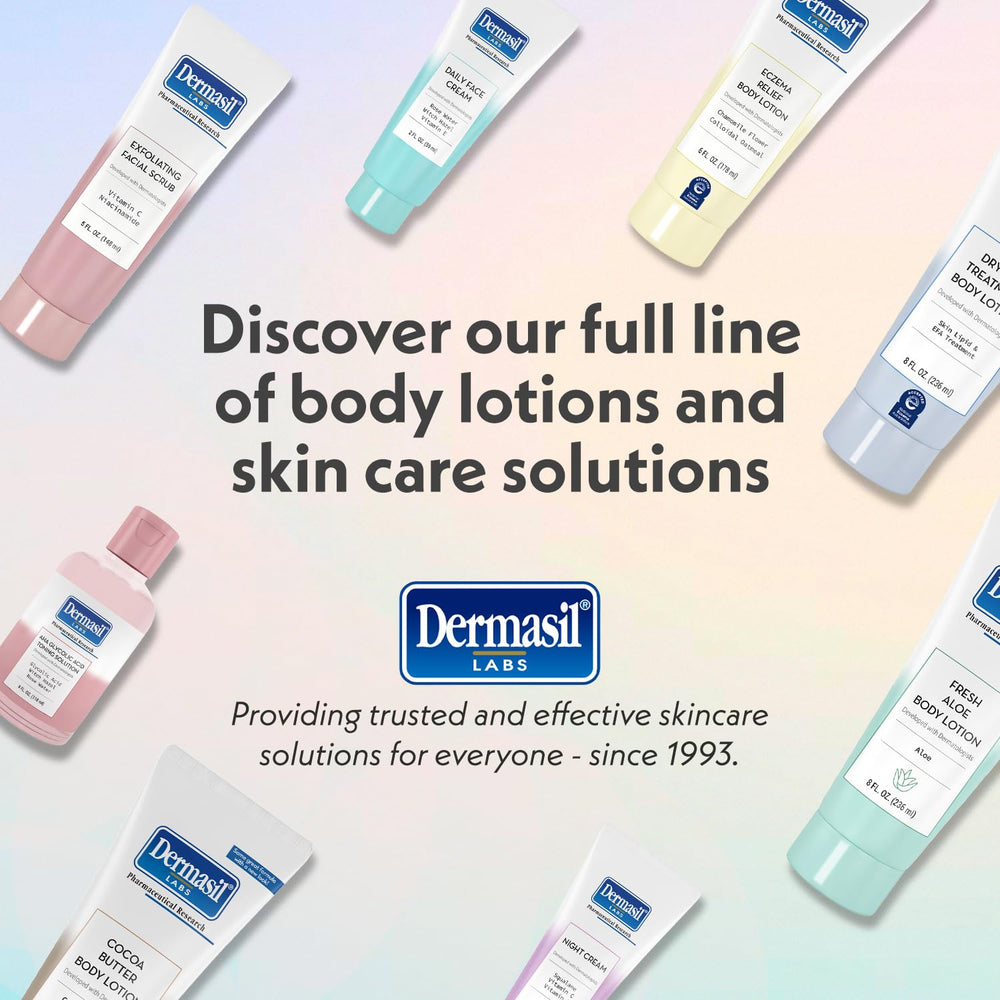 Dermasil in a morning skincare routine for dry skin comfort.