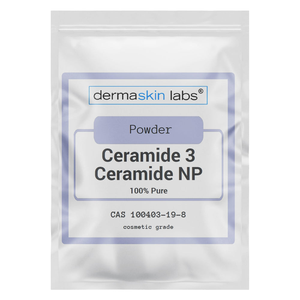 Dermaskin Labs Ceramide Powder bottle for barrier support and hydration.