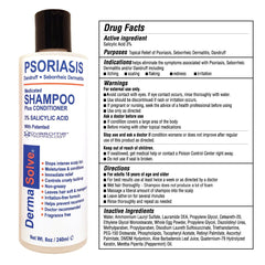 Dermasolve combo pack display on shelf; clear two-product system