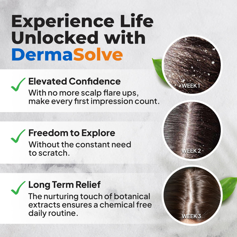 Dermasolve Psoriasis & Dandruff Oil ingredients swirl indicating nourishing blend