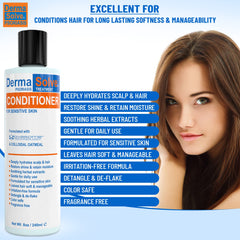 Dermasolve shampoo foamy lather—gentle cleansing with moisture retention