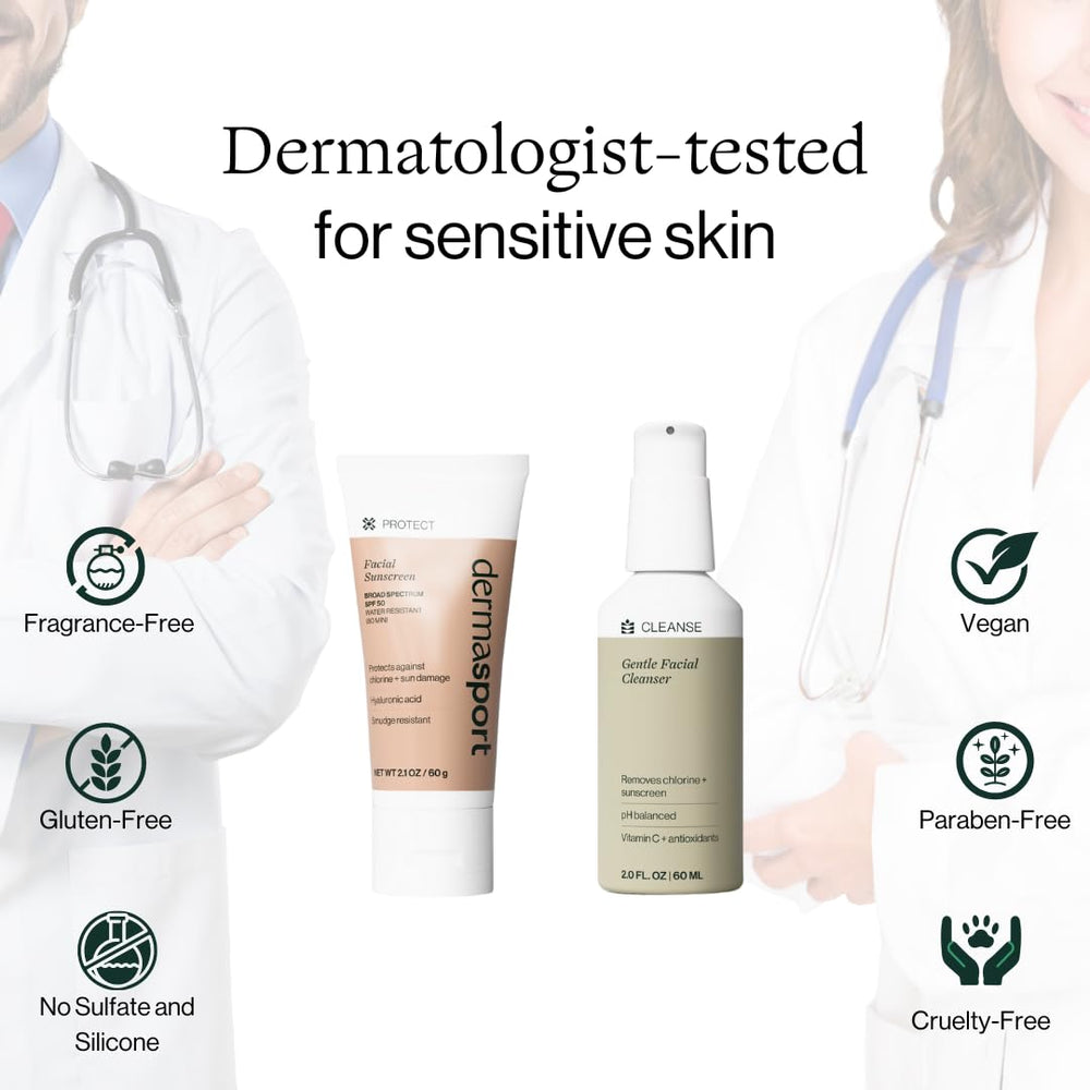 Dermasport reef-safe mineral sunscreen label communicates eco-friendly protection.
