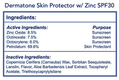 Dermatone balm applied to face and lips for outdoor use.
