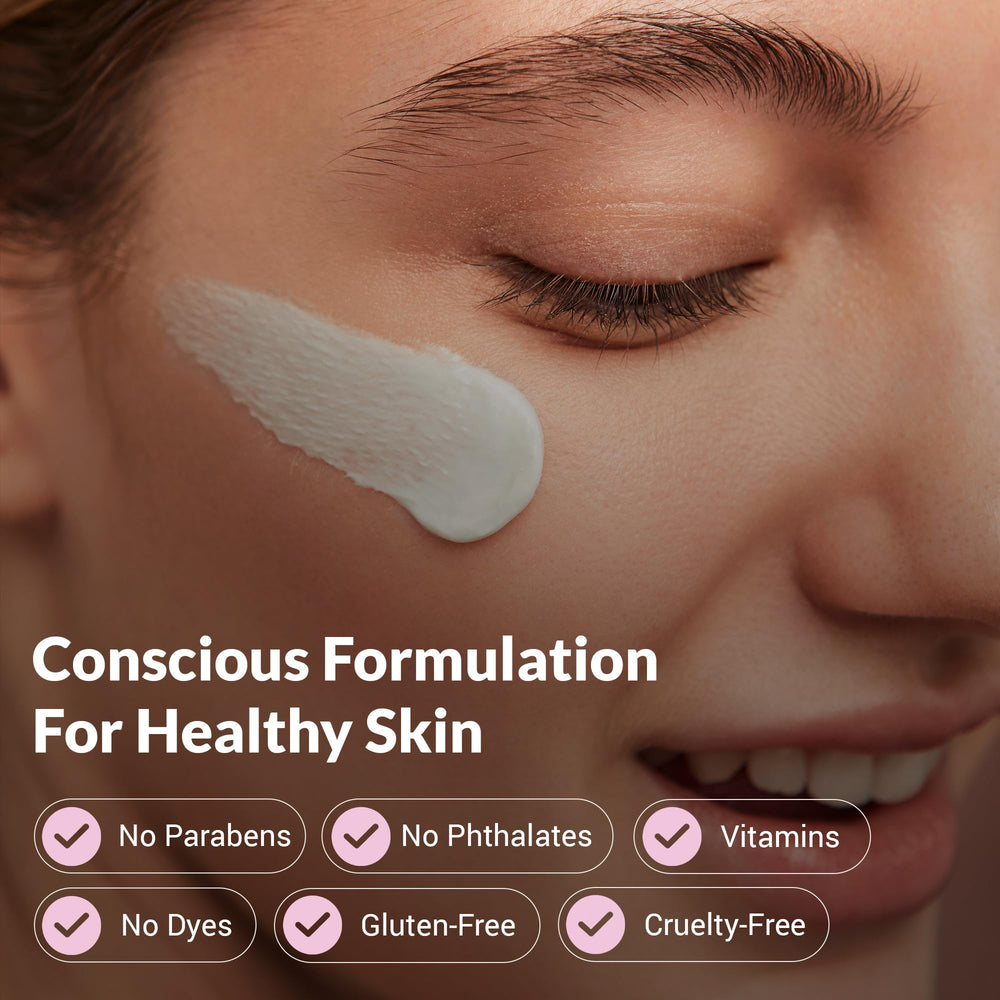 DERMATOUCH Eye Cream packaging emphasizes eco-friendly, recyclable materials.