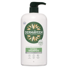 Dermaveen Oatmeal Shampoo bottle with gentle, pH-balanced care for sensitive scalps.