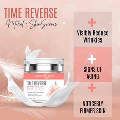 DERMAXGEN Time Reverse swirl texture highlights lightweight, fast-absorbing formula