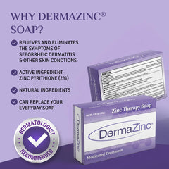 DermaZinc Therapy Soap used on face and body for daily, gentle cleansing