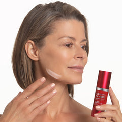 Dermelect Get Lifted after-application glow evokes dewy, refreshed skin.