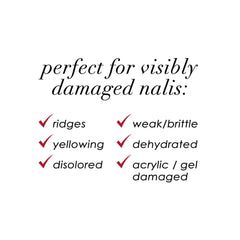 Dermelect Makeover Ridge Filler smooth finish suggests ready-for-polish nails.
