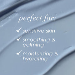 Dermelect Chamomile Azulene formula soothes sensitive skin for calm look.