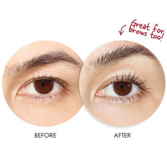 Dermelect XL Lash Volumizer close-up on brows for defined arches