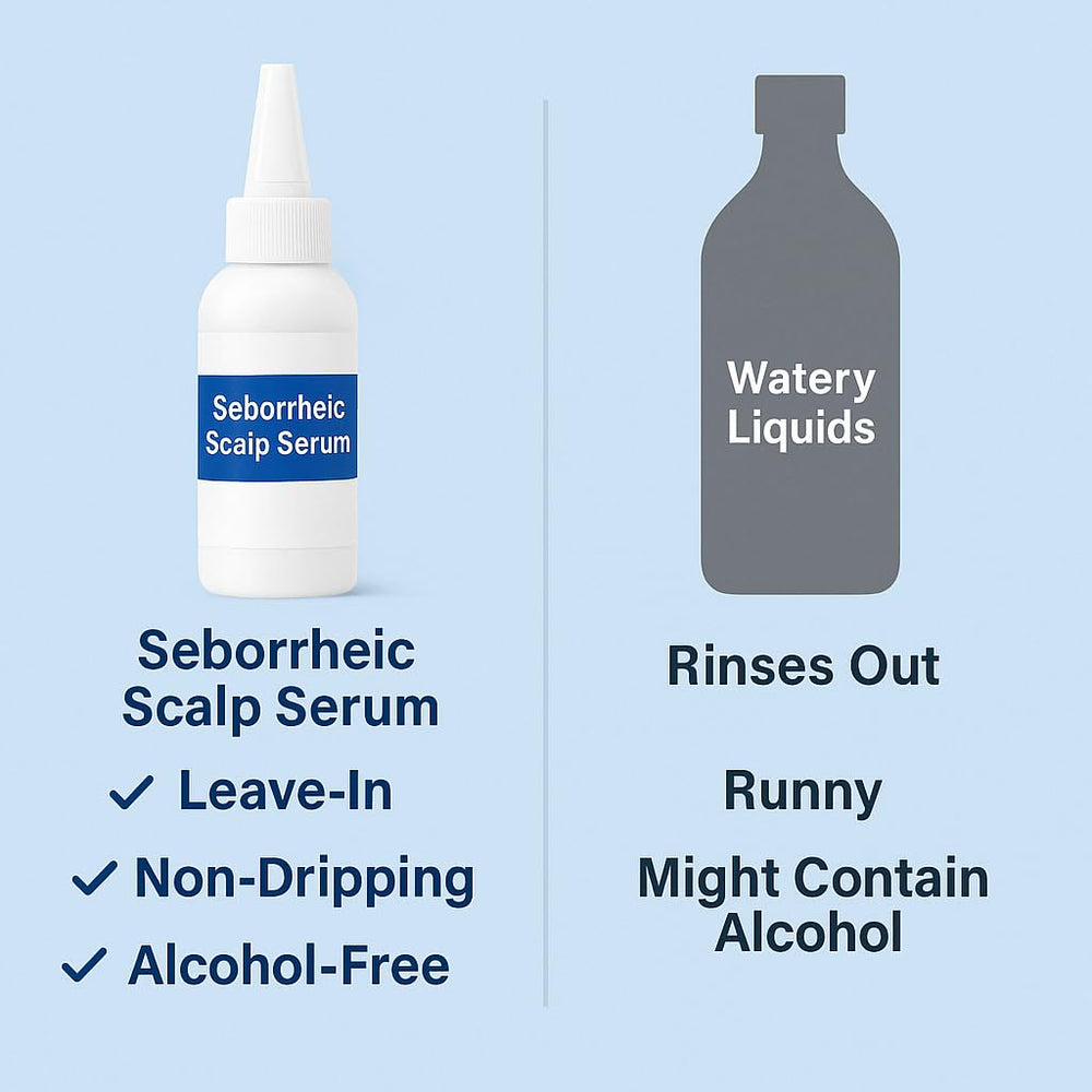 Dermgentle serum on face and chest for potential soothing.
