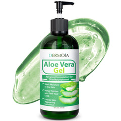DERMOIA Aloe Vera Gel Body Moisturizer provides sun exposure relief and hydration