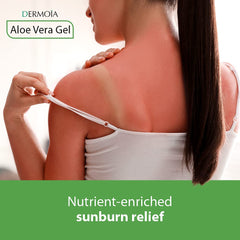 DERMOIA Aloe Vera Gel Hair and scalp moisturizer promotes healthy shine