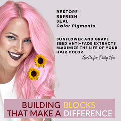 Sunflower and grape seed extracts emphasize color-safe anti-fade benefits
