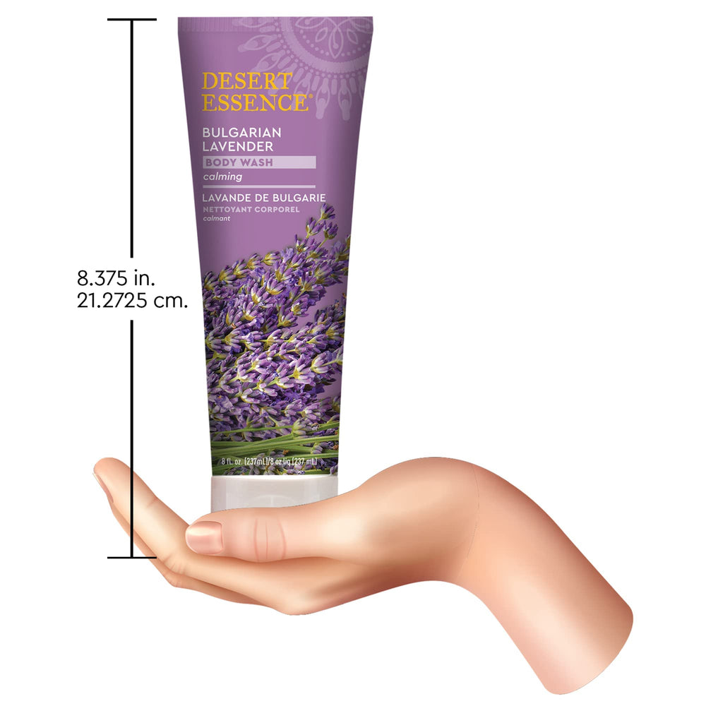 Desert Essence Bulgarian Lavender Body Wash aloe vera presence supports skin resilience.