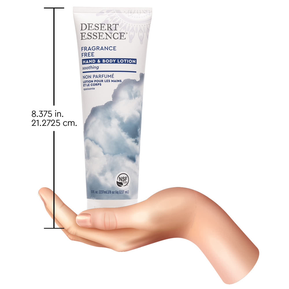 Desert Essence fragrance-free lotion with shea butter for rich nourishment