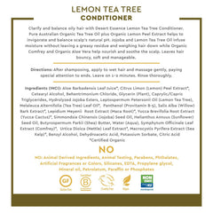 Bundle photo shows Desert Essence Lemon Tea Tree Shampoo and Conditioner together for daily use.