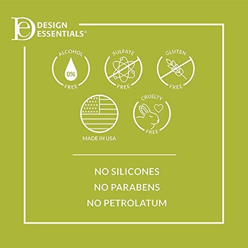 Design Essentials Almond & Avocado Leave-In Hair Application demonstrates easy application and fast absorption