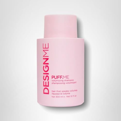 Sleek Design.Me Puff.Me bottle by sink, ready for a quick rinse.