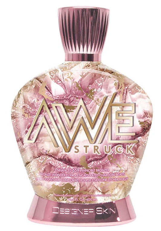 Designer Skin Awestruck 65x Invincible bronzer bottle delivers a deep, natural-looking tan.