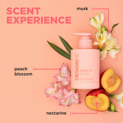 Design.Me HOLD.ME helps tame frizz and flyaways for polish.