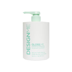 Design.Me Hydrating Conditioner bottle delivering moisture for soft, shiny hair.