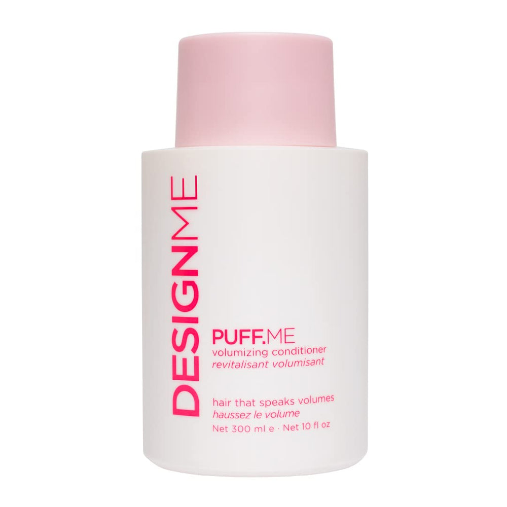 Design.Me Puff.ME bottle cap close-up for quick volumizing care.