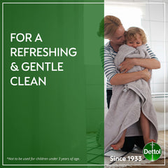 Dettol Cool bottle silhouette with cool mist implying a refreshing cleanse